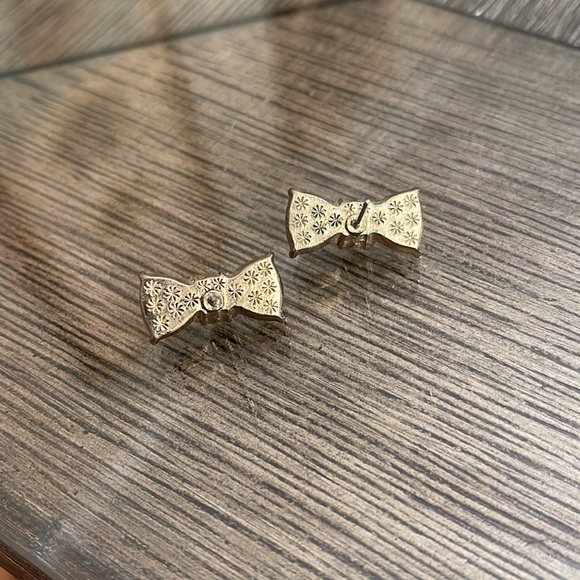 Betsy Johnson Ship Shape Bows with Yellow Skulls, Studs - Picture 5 of 12